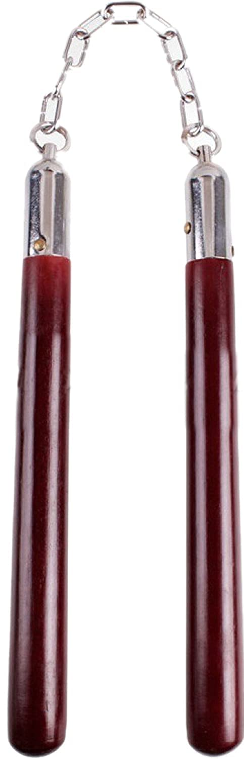 GRS Wooden Nunchaku for Martial Arts (Brown, Bruce Lee 818)