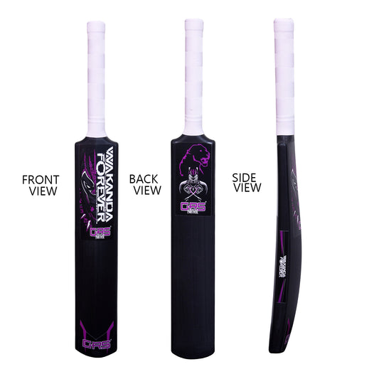 GRS Black Panther Edition Plastic Cricket Bat – Size 3 | Premium Black Bat for Kids Aged 6–10 | Lightweight, Durable & Hero-Inspired Design