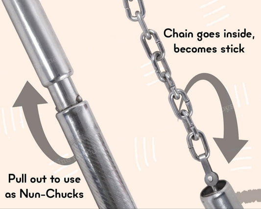 GRS Best Stainless Steel Nunchaku Chen Xi for Martial Arts Nan-Chaku Steel