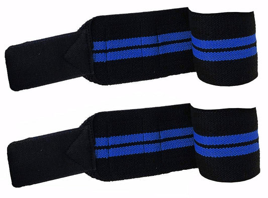 GRS® WBR01 Power Cotton Gym Support with Thumb Support Grip Gloves (Black)(SET OF 1)