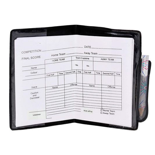 GRS Football Referee Cards Scorebook for Soccer Football - Contains Yellow Red Cards, Scorebook and 5 Score Card