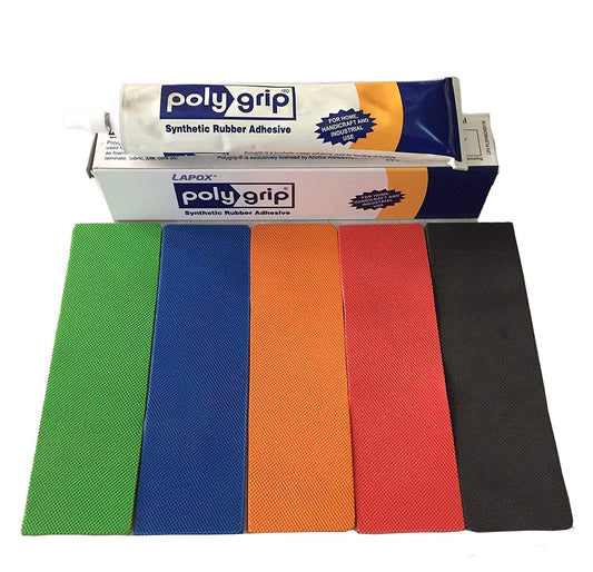 GRS Circ 5 Pcs Toe Guards and Stong Gum to Protect Your Bats Toe and for Repair ( Size Universal can be Used on Every Bats) Multicolor