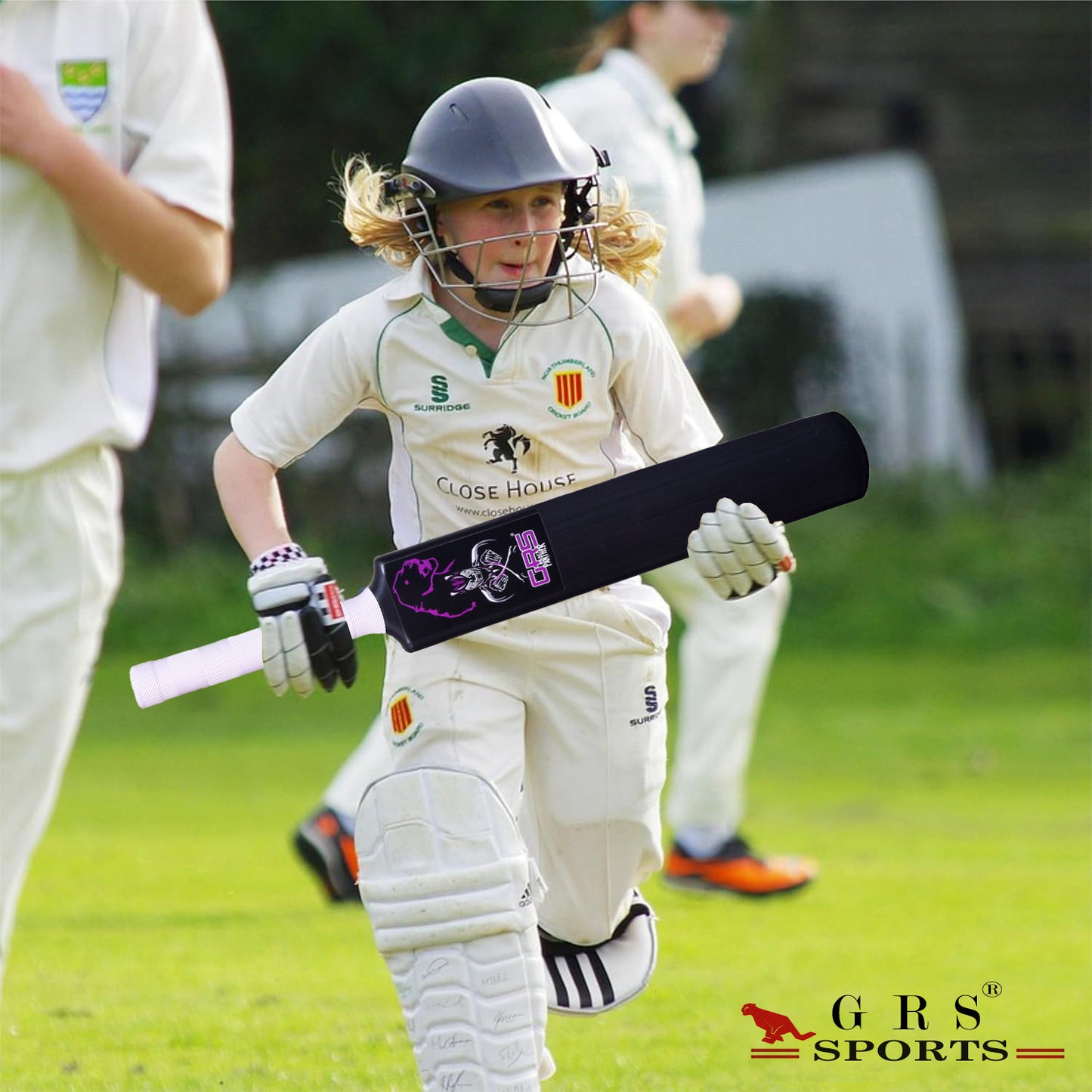 GRS Black Panther Edition Plastic Cricket Bat – Size 3 | Premium Black Bat for Kids Aged 6–10 | Lightweight, Durable & Hero-Inspired Design