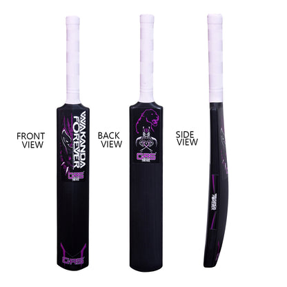 GRS Black Panther Edition Plastic Cricket Bat – Size 3 | Premium Black Bat for Kids Aged 6–10 | Lightweight, Durable & Hero-Inspired Design