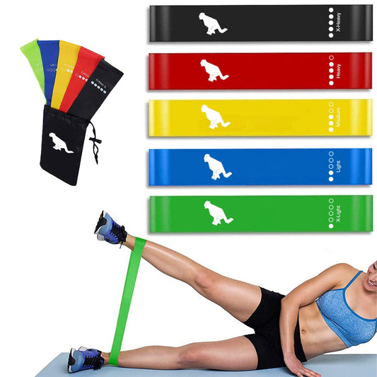 GRS Natural Latex Resistance Loop Bands | Smell-Free & Skin Friendly | Useful for Hips, Arms & Legs Workouts. Tear Resistant & Anti-Slip | Theraband for Fitness & Toning.