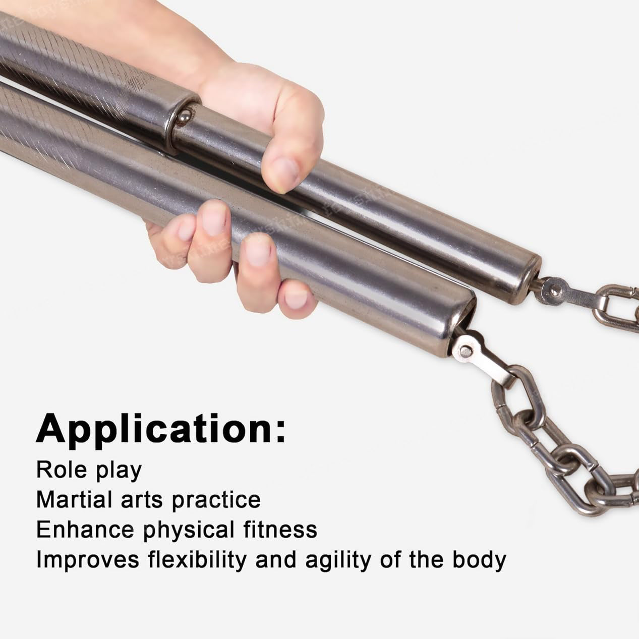 GRS Best Stainless Steel Nunchaku Chen Xi for Martial Arts Nan-Chaku Steel