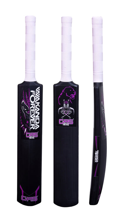 GRS Black Panther Edition Plastic Cricket Bat – Size 3 | Premium Black Bat for Kids Aged 6–10 | Lightweight, Durable & Hero-Inspired Design